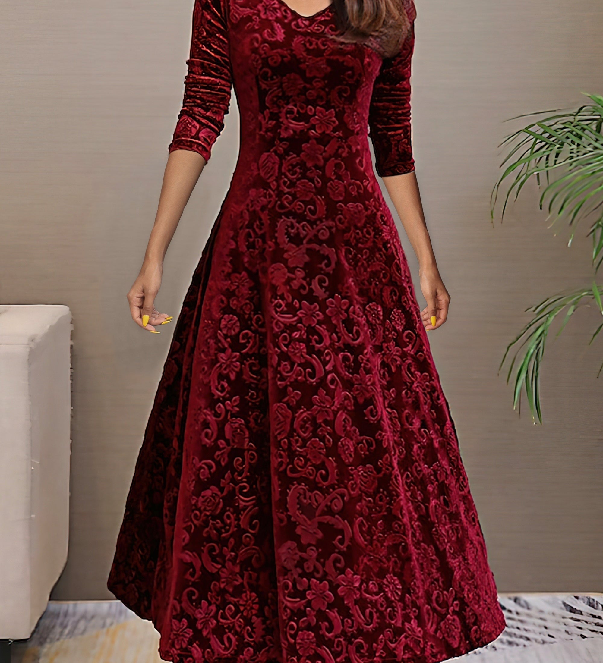 Denise | Haljina od baršuna za blagdansku eleganciju