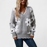 Ema - Elegantni pulover s cvjetnim motivom