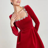 Willow™ | Baršunasta mini haljina