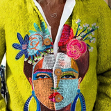 Ulje na platnu Freda portret umjetnosti otisnuto | Kardigan s gumbima