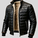 Karlo – Crna Prošivena Jakna Sa Sherpa Podstavom