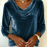 Dugi Rukav Sametni Top Jednobojni