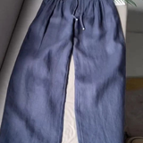 Camille | Široke hlače od pamuka i lana