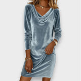 Scarlett - Labava baršunasta haljina