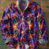 Muška šarena cvjetna košulja s dugim rukavima