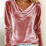 Dugi Rukav Sametni Top Jednobojni