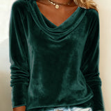 Dugi Rukav Sametni Top Jednobojni