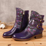 Retro oslikane ravne cipele