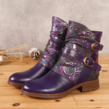 Retro oslikane ravne cipele