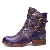 Retro oslikane ravne cipele