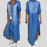 Elena - Duga haljina u traper stilu