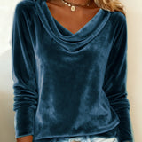 Dugi Rukav Sametni Top Jednobojni