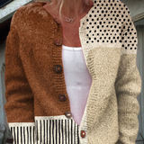 Minimalistički | Abstract Polka Dots Print Cardigan s Dugmadi