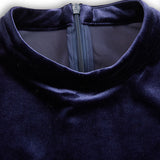 Elissa | Midi haljina dugih rukava u mornarsko plavoj boji