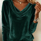 Dugi Rukav Sametni Top Jednobojni