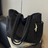 Tilda – Rebrasta tote torba s ukrasnim užetom