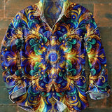 Muška šarena cvjetna košulja s dugim rukavima