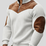 Kortez – Ležerni Pleteni Pulover s Poluzipom