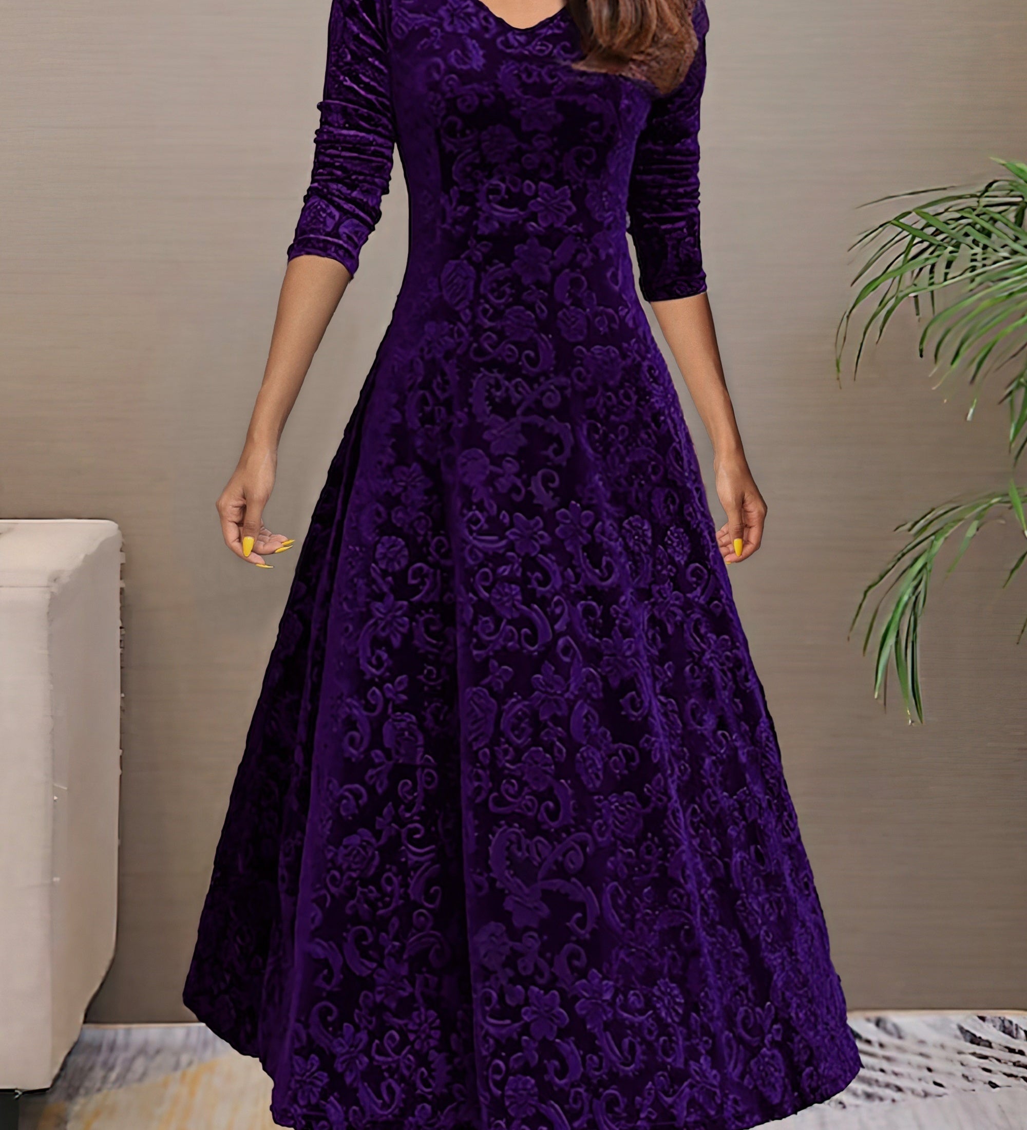 Denise | Haljina od baršuna za blagdansku eleganciju