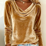 Dugi Rukav Sametni Top Jednobojni