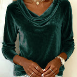 Dugi Rukav Sametni Top Jednobojni