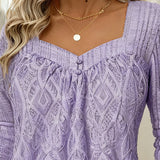 Top s kvadratnim izrezom i čipkom ispod pazuha