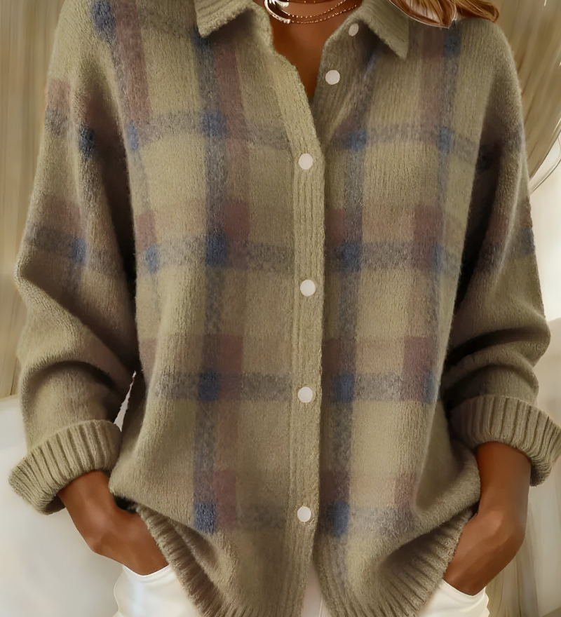 Tesa | Karirani Pleteni Prsluk