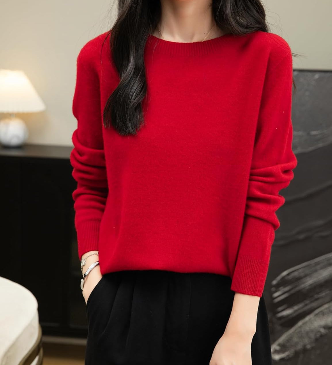 100% Merino vuna bez šavova džemper