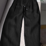 Camille | Široke hlače od pamuka i lana