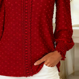 Amy | Bluzica s napuhanim rukavima i okruglim izrezom