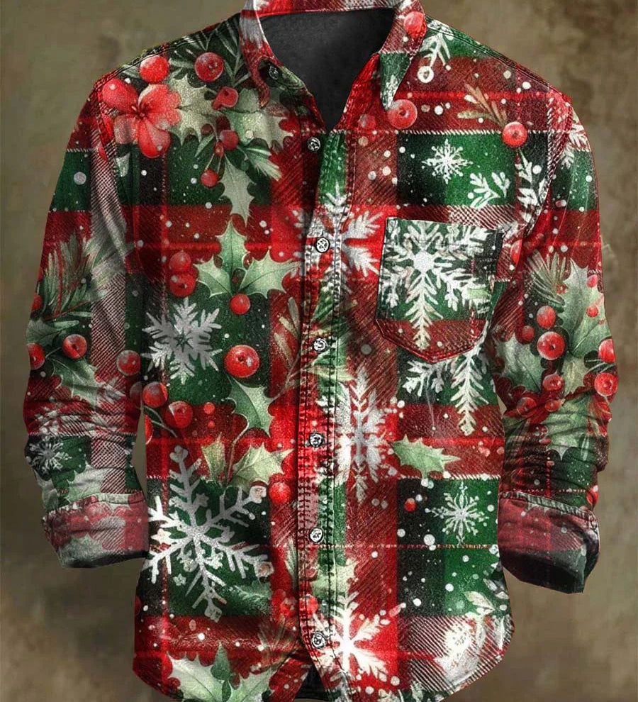 Jedinstven Božićna Karirana Košulja