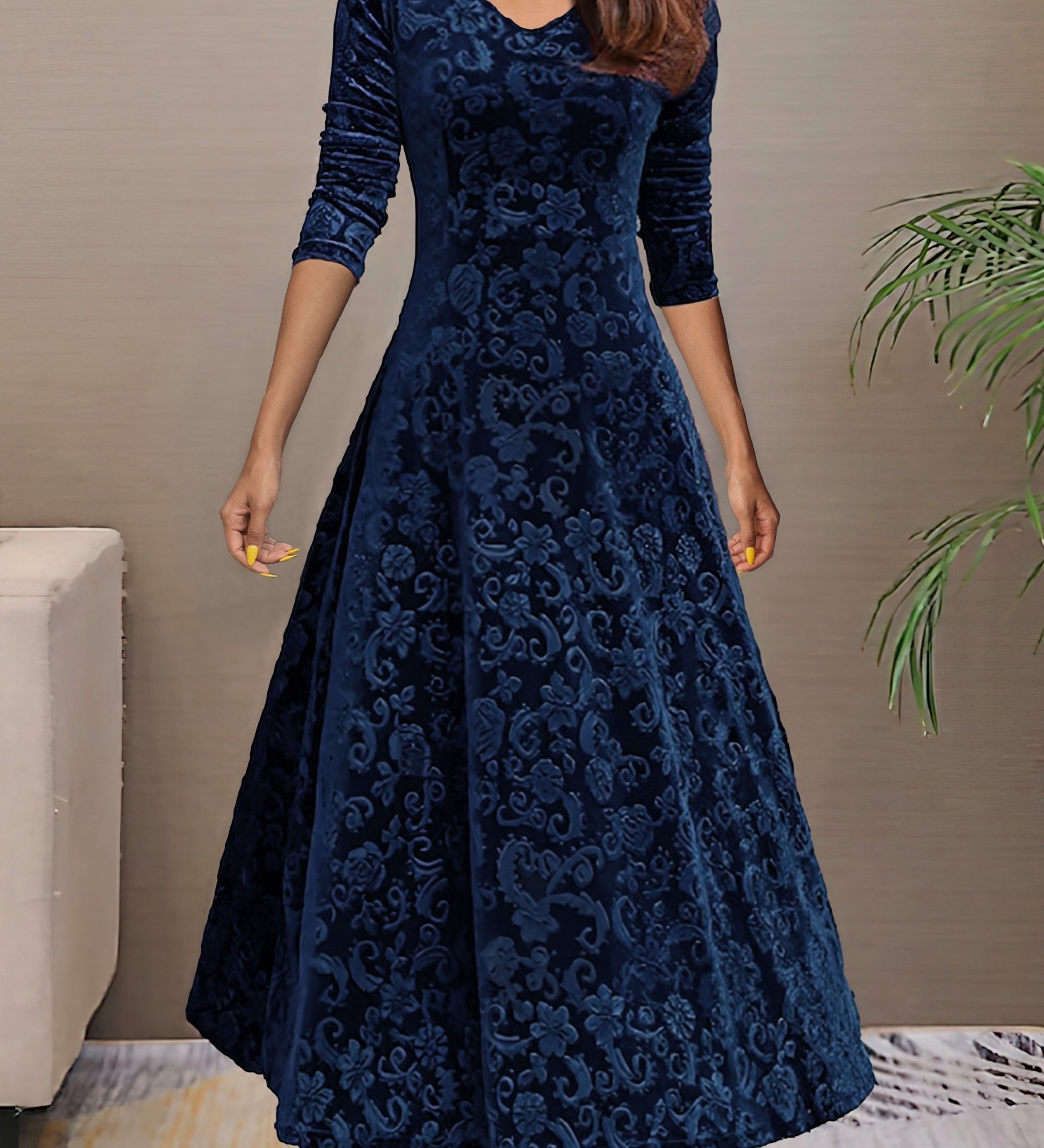 Denise | Haljina od baršuna za blagdansku eleganciju