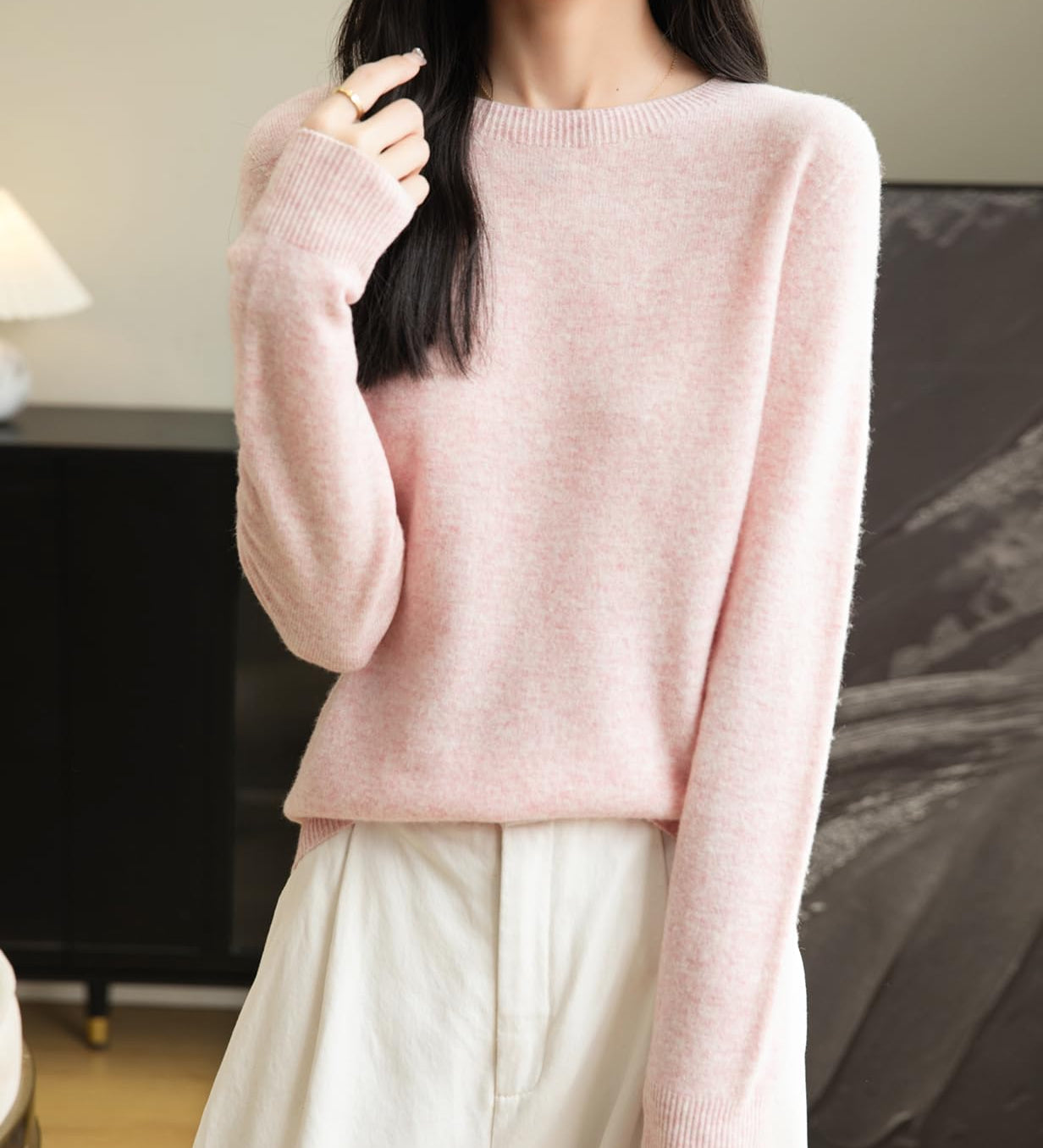 100% Merino vuna bez šavova džemper