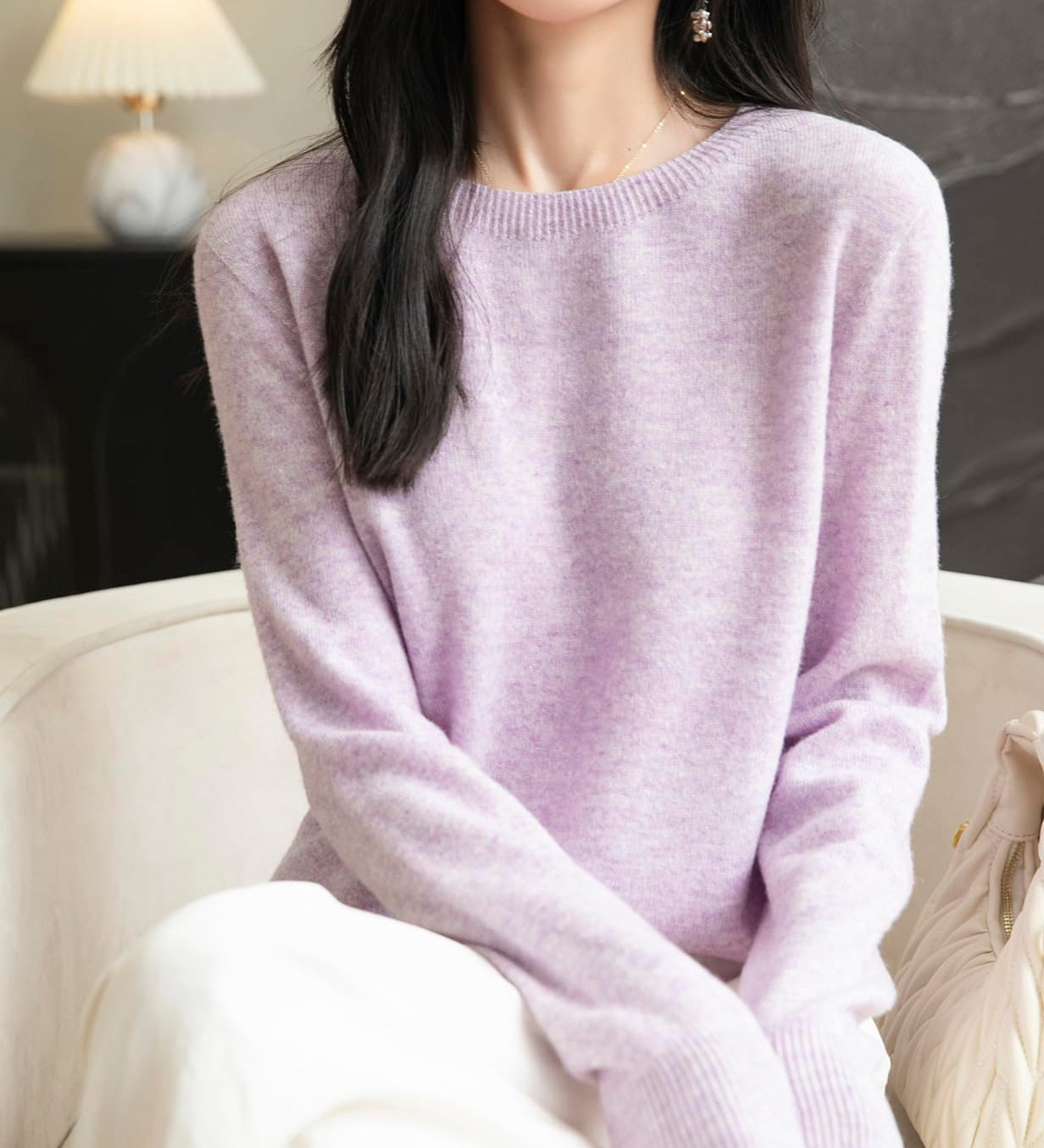 100% Merino vuna bez šavova džemper