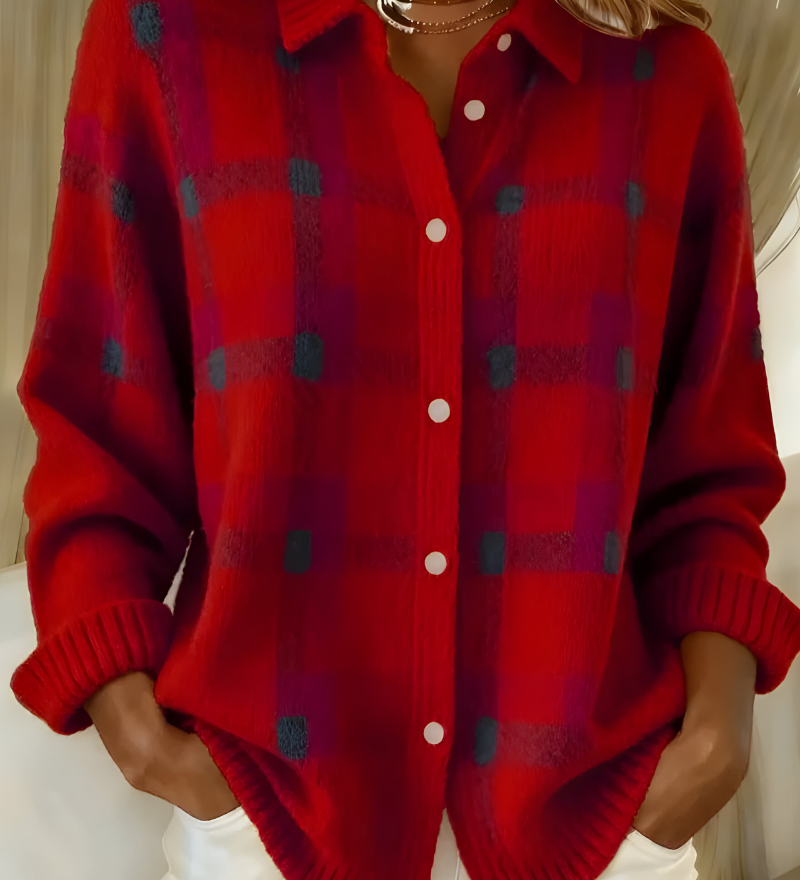 Tesa | Karirani Pleteni Prsluk