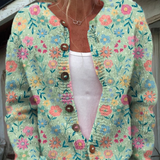 Ljetni Cvjetni Uzorak | Kardigan s Dugmadi