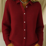 MAEVE | MEKANI PLETENI PULOVER S OVRATNIKOM