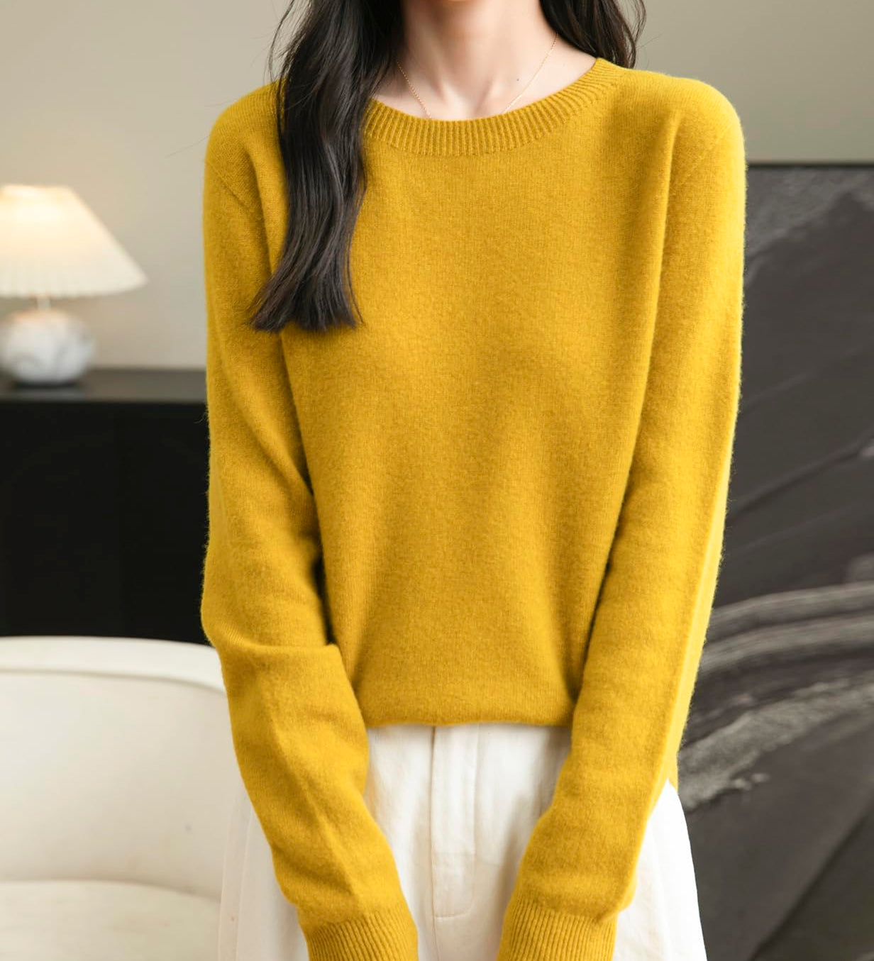 100% Merino vuna bez šavova džemper