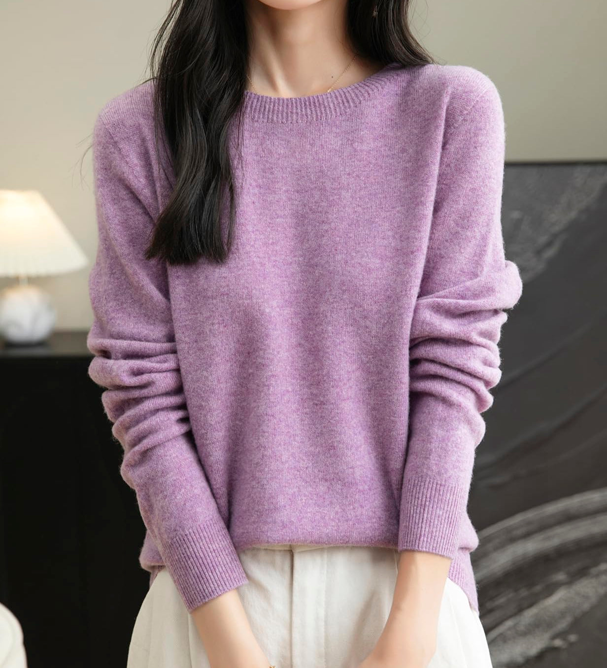 100% Merino vuna bez šavova džemper