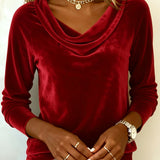 Dugi Rukav Sametni Top Jednobojni