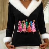 Jane | Božićni pulover s V-izrezom