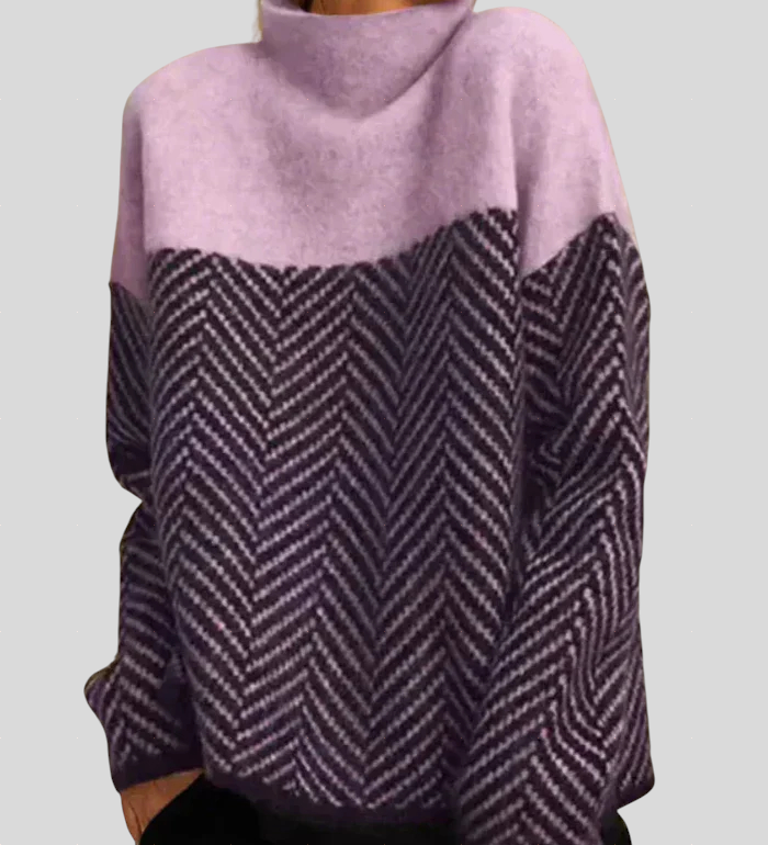 Elodie - Pamučni Pulover S Visokim Ovratnikom