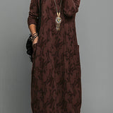 Cassie | Ležerna zimska haljina s okruglim izrezom