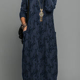 Cassie | Ležerna zimska haljina s okruglim izrezom