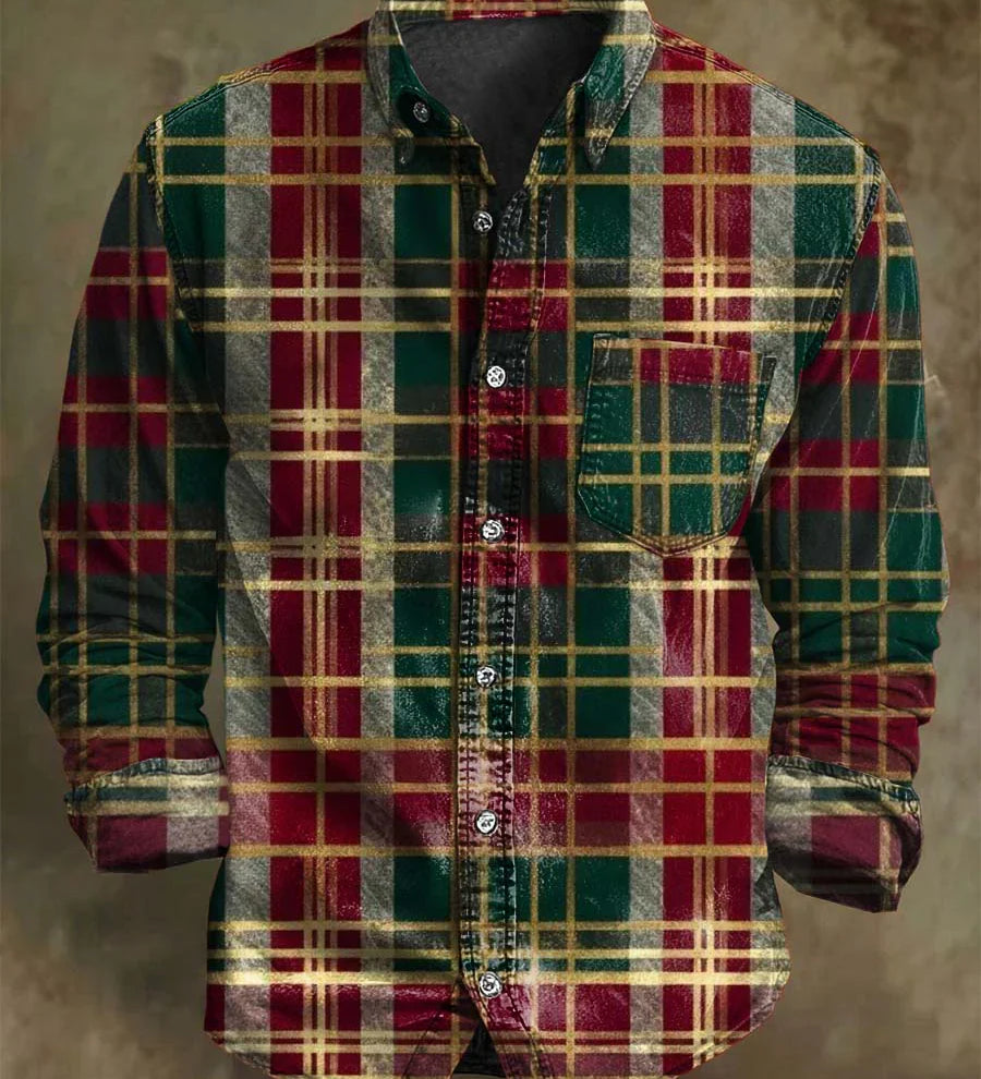 Jedinstven Božićna Karirana Košulja