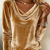 Dugi Rukav Sametni Top Jednobojni