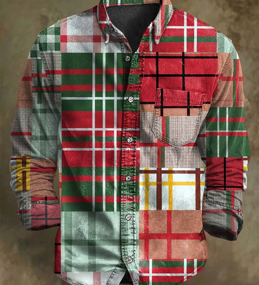 Jedinstven Božićna Karirana Košulja