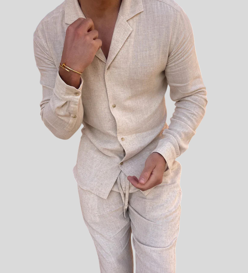 Zeus - Ljetno odijelo od lana za muškarce