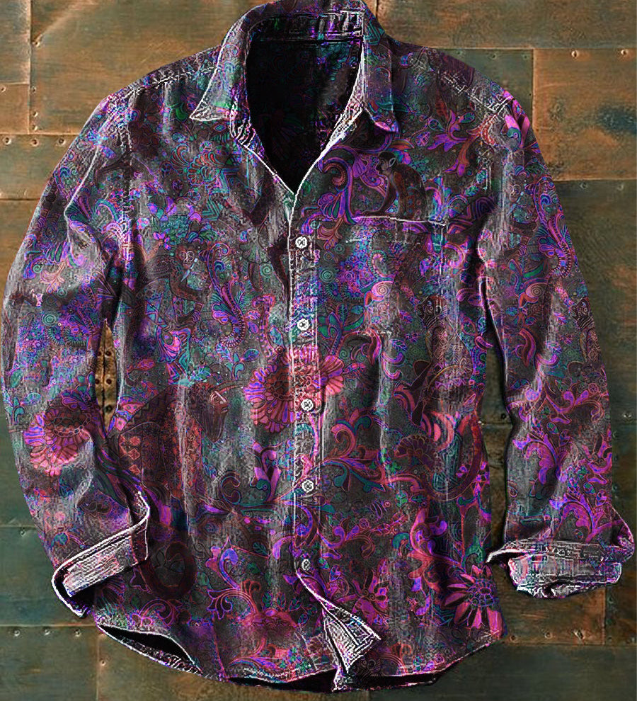 Stylish Retro Cvjetna Košulja