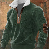 Mark – džemper s patentom i krznenim ovratnikom